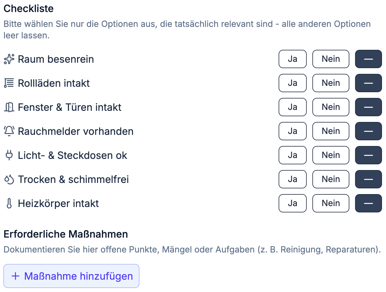 Digitales Wohnungsübergabeprotokoll per App & Software: Ausstattung und Checklisten pro Raum, Mängel, Reparaturen und Aufgaben dokumentieren