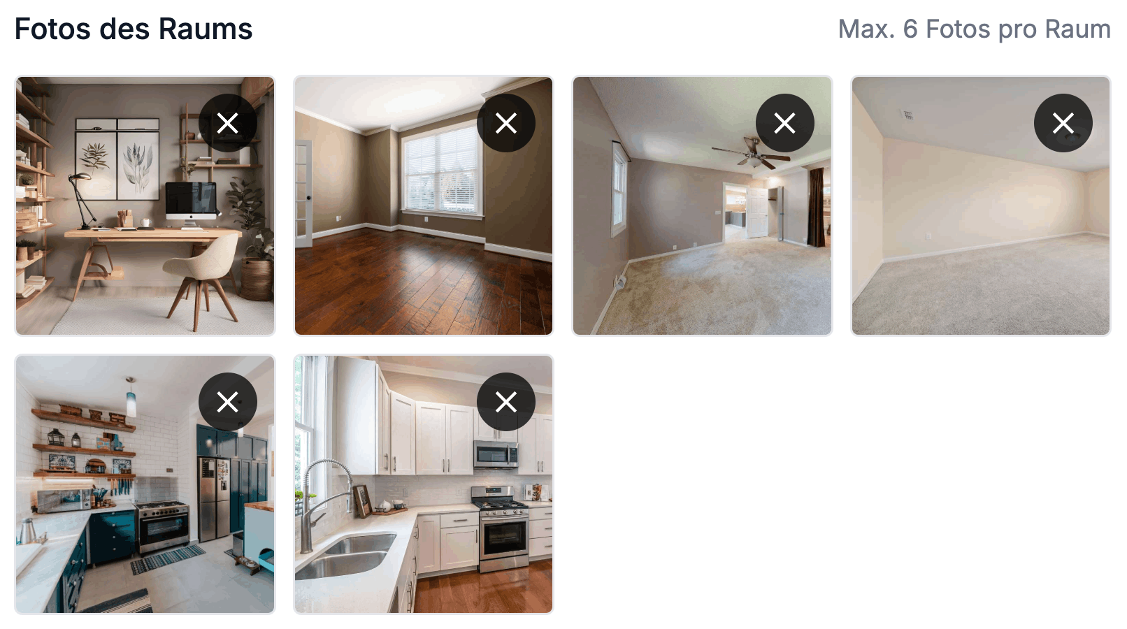 Digitales Wohnungsübergabeprotokoll per App & Software: Fotos pro Raum hochladen und den Zustand dokumentieren