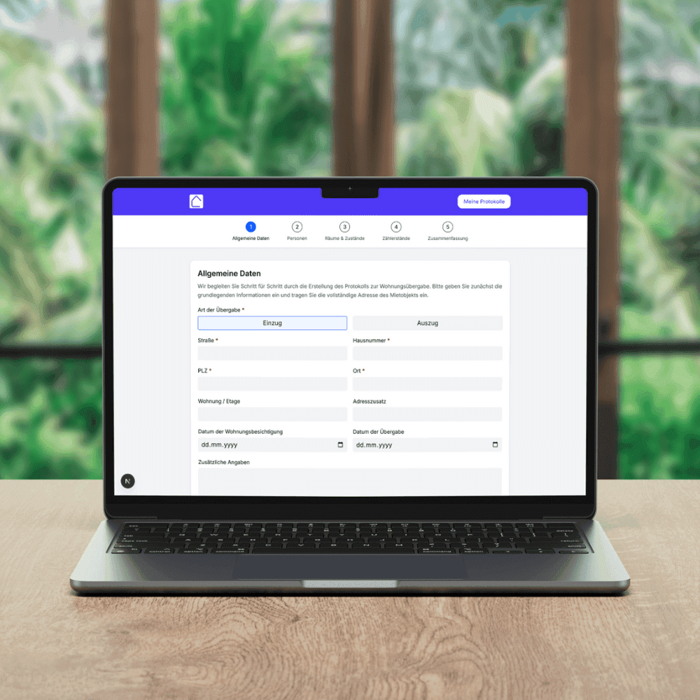 Digitales Wohnungsübergabeprotokoll